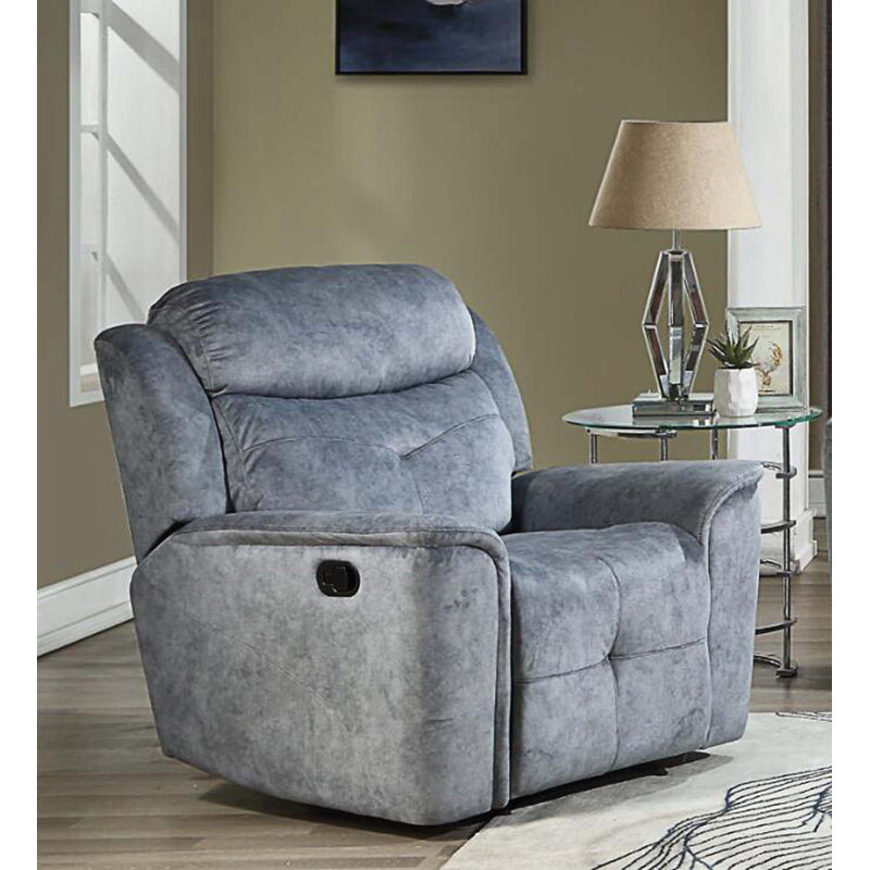 Fauteuil inclinable rembourré en tissu