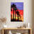 Alvord Palm Tree Sunset Illustration-108592709