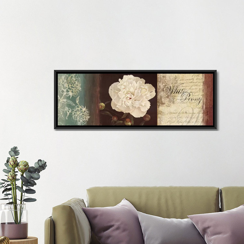 «Romanticism» par PI Studio, impression sur toile tendue, H 12 po x l 36 po x P 1,5 po, Toile avec cadre noir