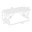 Banc à roulettes en bois pour 2 personnes Outsunny