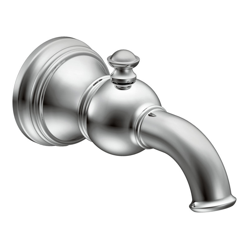 Weymouth Single Handle Wall Mounted Tub Spout Trim with Diverter, Chrome