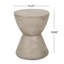 Table d'appoint d'extérieur MGO, gris clair