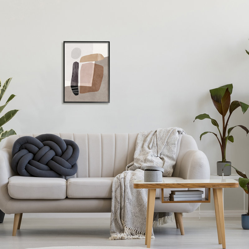 «Overlapped Earth Transparent Polygons», art contemporain, H 16 po x l 20 po, Giclée encadrée noir minuit