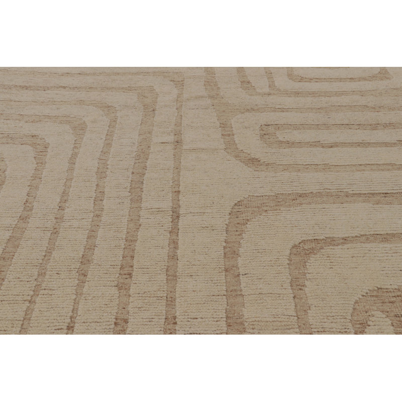 Modern One-of-a-Kind 12'5X16'3 Hand Knotted Area Rug