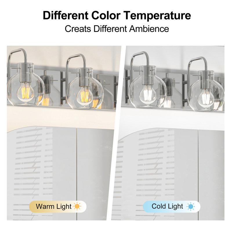 Vanity Lights Wall Sconces Lighting Shades For Bathroom, Mirror, Powder Room, 7.28" H x 23.82" W x 7.87" D, 3 Lights