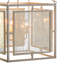 Luminaire suspendu carré simple 4 lumières Sealcove
