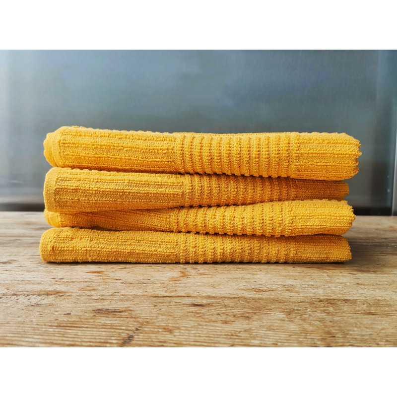 Jacquard Tea Towel Kitchen Towel, Yellow