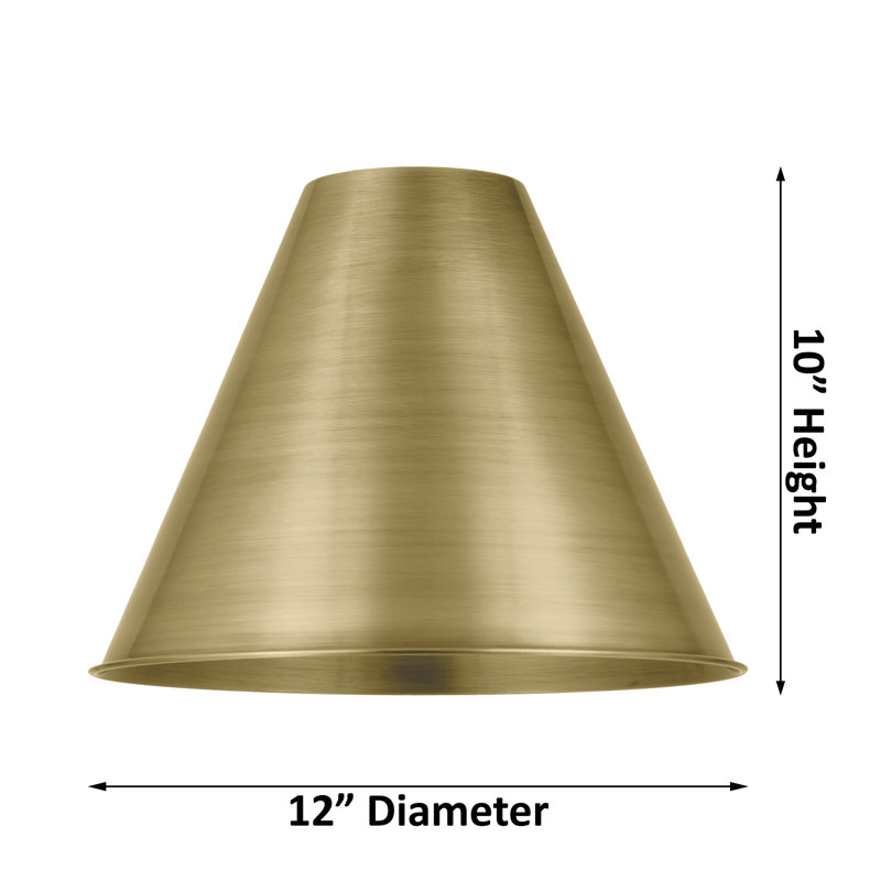 Edison Cone 1 - Light Single Pendant, Polished Nickel, Polished Nickel, 14.75" H x 12" W x 12" D