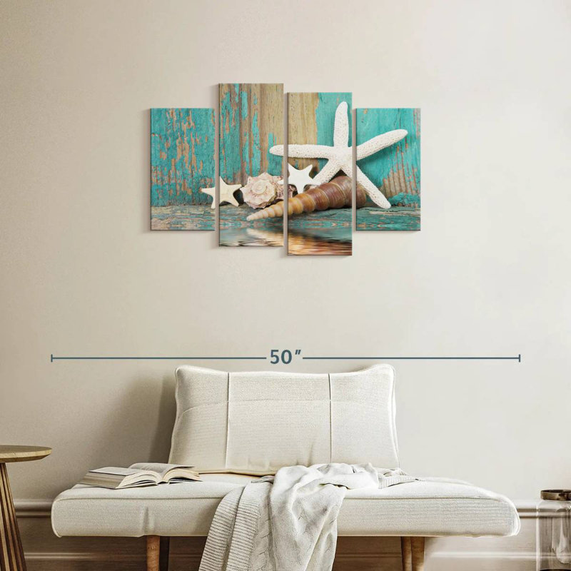 Aletra Seashell Treasures, 22"H x 36"W