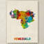 « venezuela aquarelle map », impression sur toile tendue-15720819