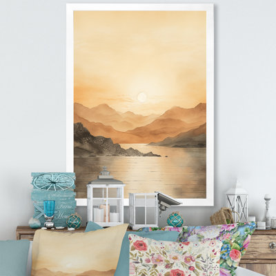 «Bold Sunset Coastal Horizon II», reproduction sur toile