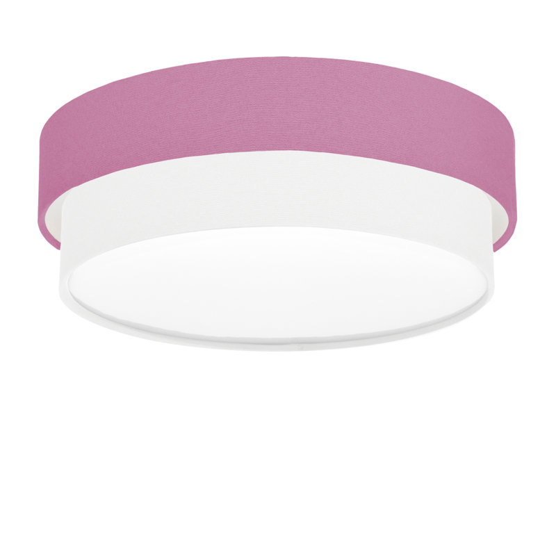 Elanaz Flush Mount, Purple, White