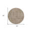 Tapis d'intérieur rond 8 po