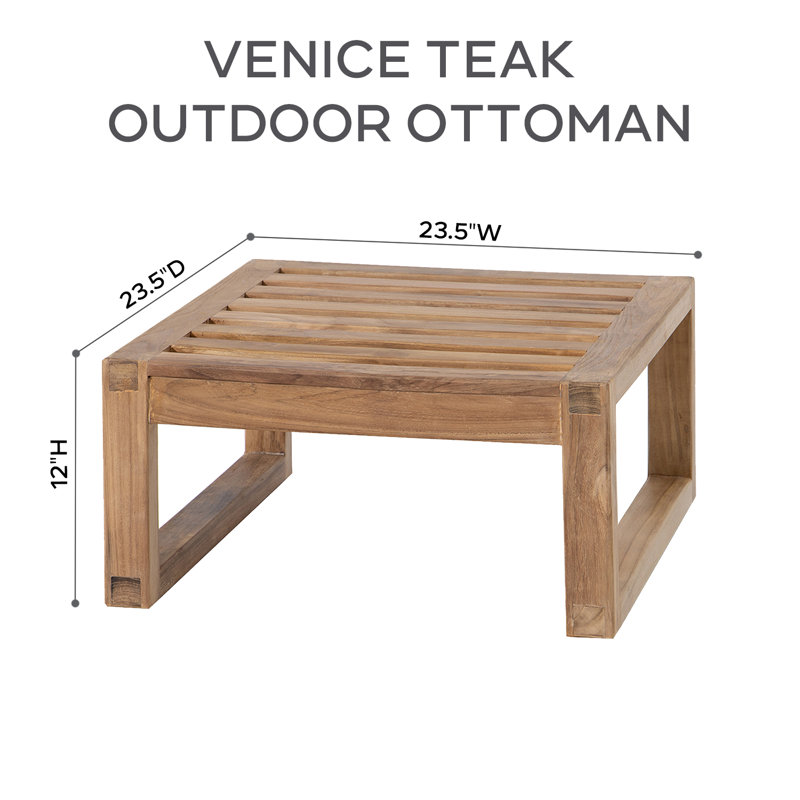 Venice Teak 8 Piece Deep Seating Group With Coffee Table, Cocoa