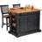 Mattice 49.75'' Wide Kitchen Island Set-1016833120