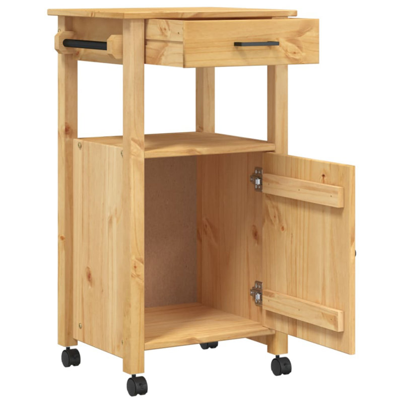 Kitchen Serving Cart, Honey