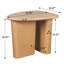 Table d'appoint de table fuselée (bois naturel)