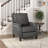 Push Back Reclining Chair Transitional Style Grey Color Self-Reclining Motion Chair 1Pc Cushion Seat Modern Living Room Furniture