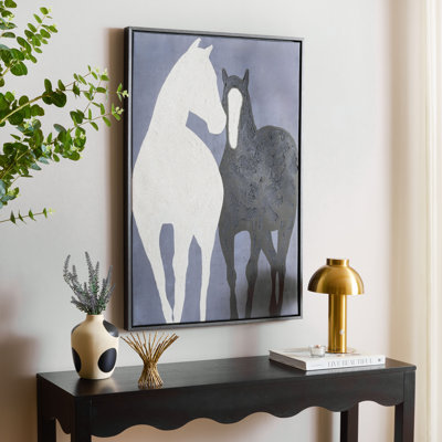 Walk With Me Oil Paint Framed Canvas