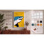 Shark in Yellow Sky Modern - Wrapped Canvas-1917968739-1917968750