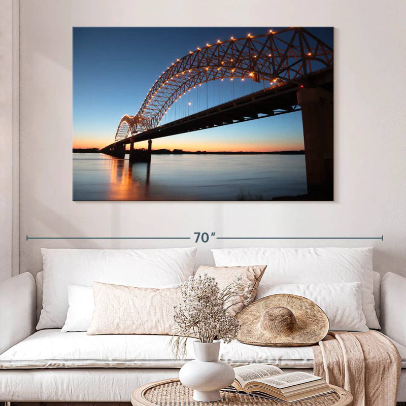 Hernando De Soto Bridge, 34" H x 51" W