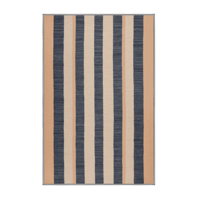 Machine Washable Checkered Gray Area Rug
