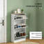 Armoire de rangement pour chaussures mince avec 3 tiroirs rabattables et tablettes réglables