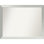 Miroir de salle de bain mural en argent brossé sans cadre