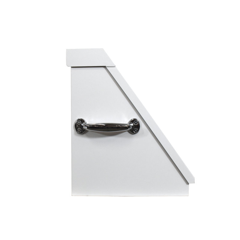 30" x 15" Triangle Toolbox (Steel), White