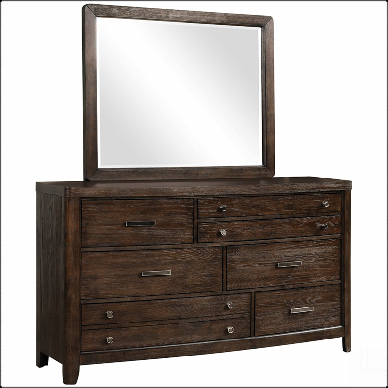 Miroir brun antique