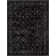  Zazzle Argos Vintage Floral Modern Black Area Rug