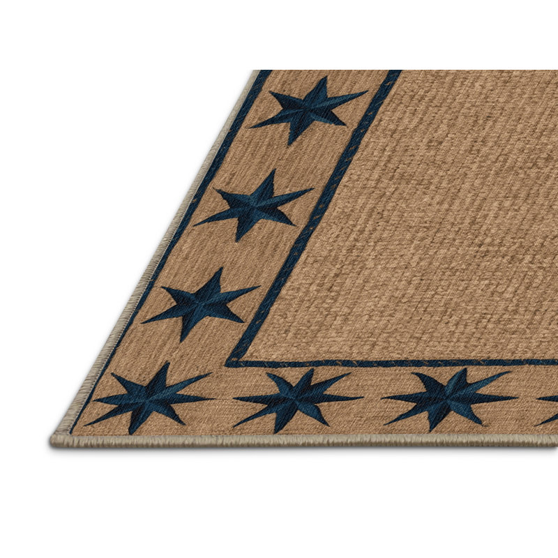 Tapis lavable Country Star Border Farm, Rectangulaire 7 pi x 10 pi