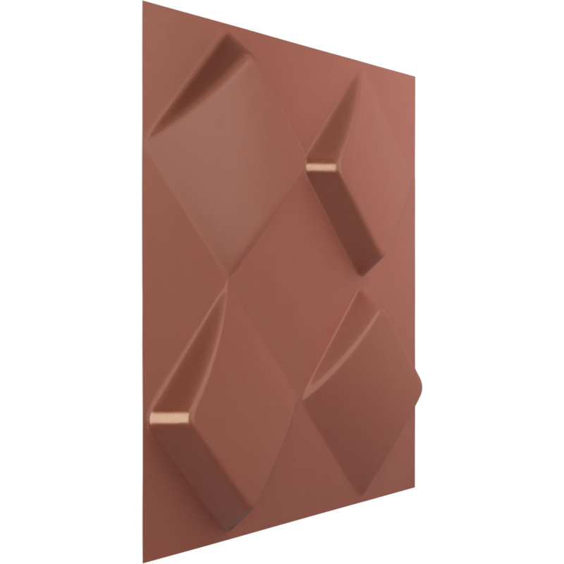 Panneau mural décoratif Bradley EnduraWall 3D, Rose champagne métallique nacré universel