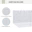 Paroi latérale pour auvent, murs moustiquaires pour auvent, filet de remplacement avec 6 fenêtres de service et 1 porte, pour tente auvent de 3 m x 3 m