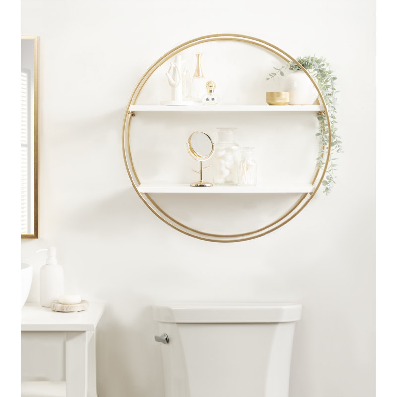 2 Piece Circle Accent Shelf