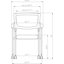 Chaise à dossier en filet Nesting