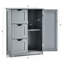 Armoire de rangement latérale avec 3 tiroirs et 1 armoire de rangement Rosalva-1206730727