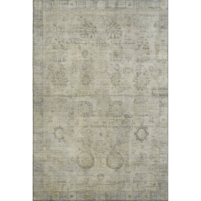 Premium Machine Washable Verlin AMF1769 Border Rug