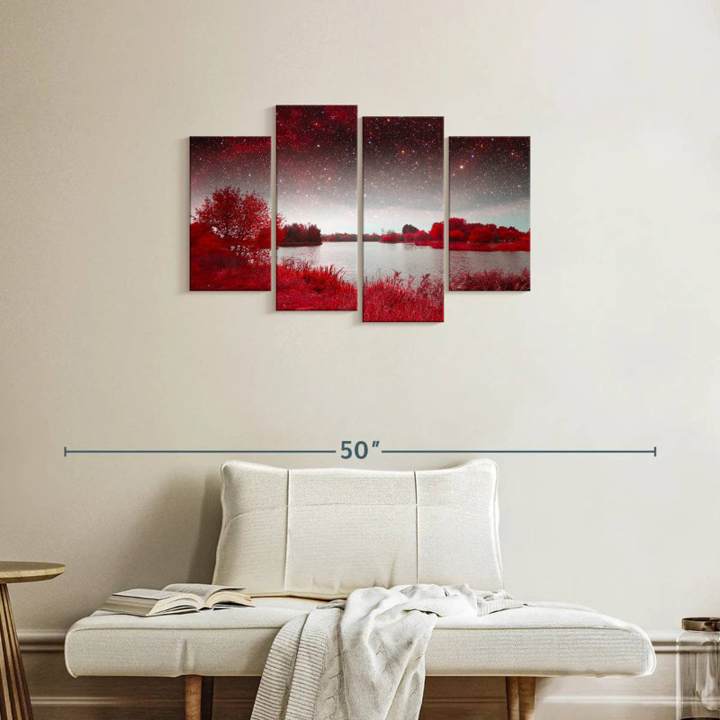 Alvord - printemps mystique rouge, H 22 po x l 36 po