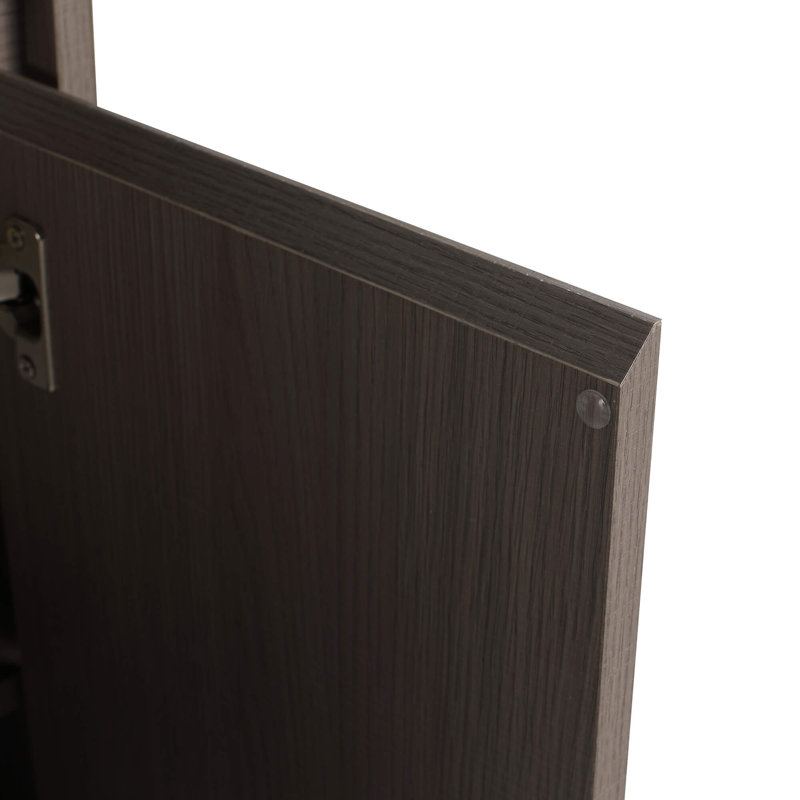 Meuble-lavabo 24 po Ebord Designs Yordana, Chêne gris, Blanc
