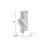 Bernd Steel Candle Wall Light-532350049