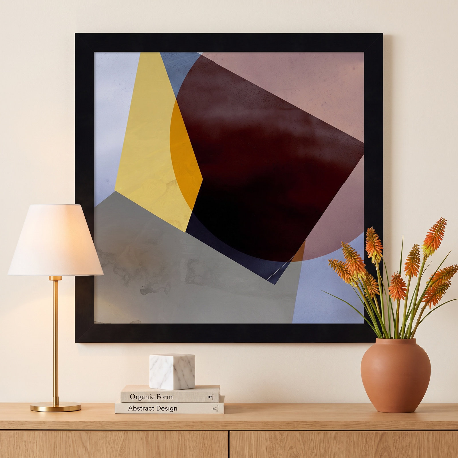 Flagler "Essentially Minimal II" Print, 13" H x 13" W, Black