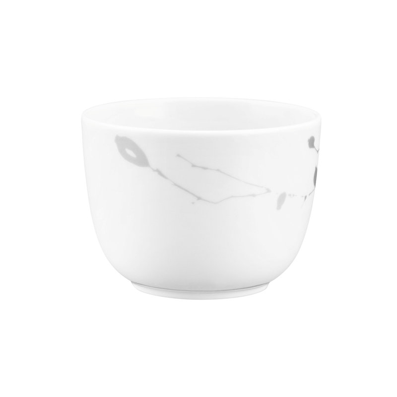 Porcelain Coffee Mug, White/Black