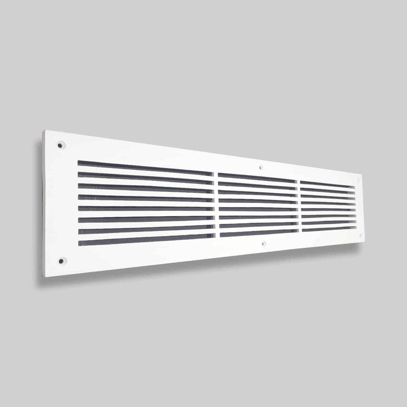 Couvercle d'évent mural standard en aluminium, Blanc
