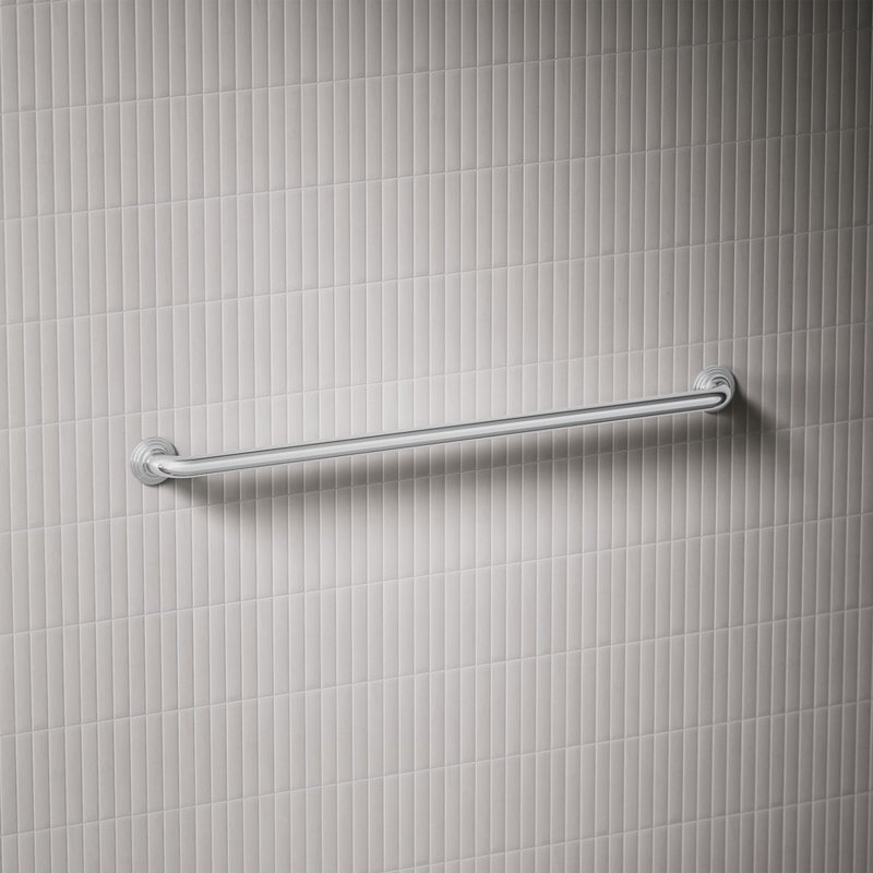 Traditional Grab Bar, Polished Stainless, 36"W