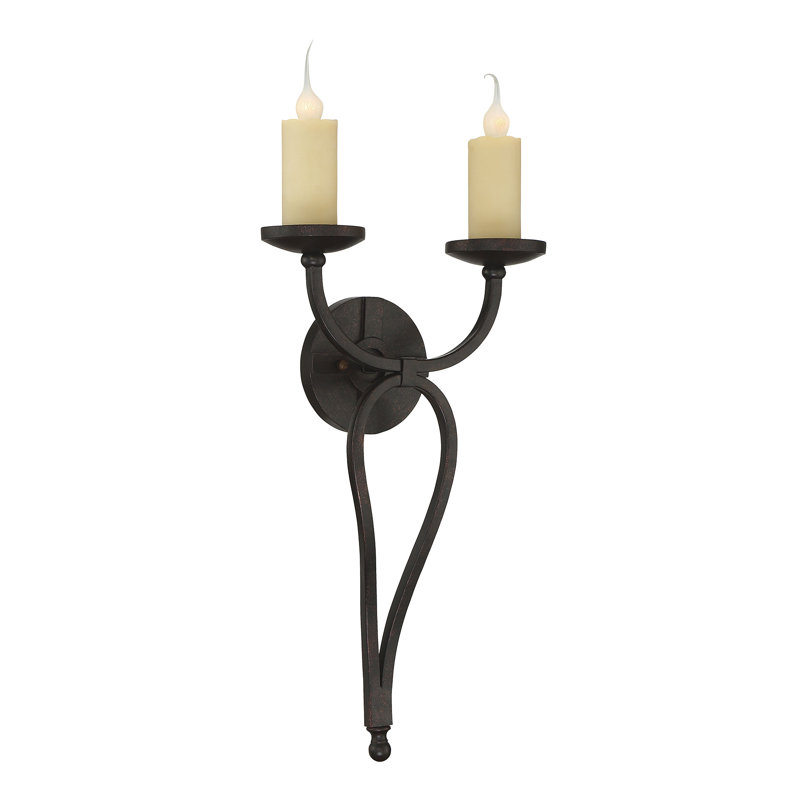 Lampe murale bougie 2 lumières Britt