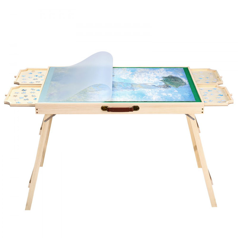 VEVOR Wood Puzzle/Brainteaser, 66cm H x 66cm W x 88.9cm D, Beige/Green