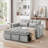 Mexborough Velvet Square Arms Sofa-1526852255-1526852252