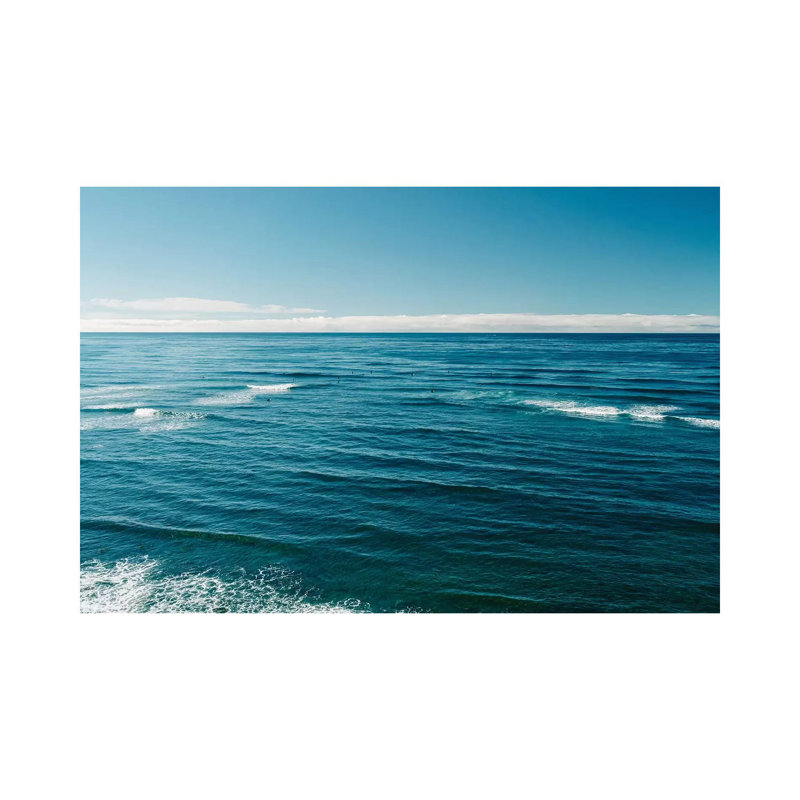 Coucher de soleil Sunset Cliff Surfers IV par Bethany Young - Giclée sur toile tendue avec châssis
