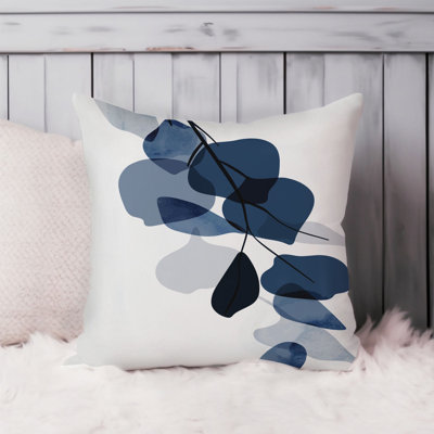 Blue Botanical I Botanicals Leaves Modern